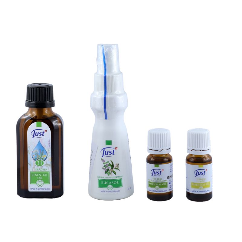 Biztonság csomag (Gyógynövényes olaj,Eucasol,Teafa illóolaj,Citrom illóolaj)